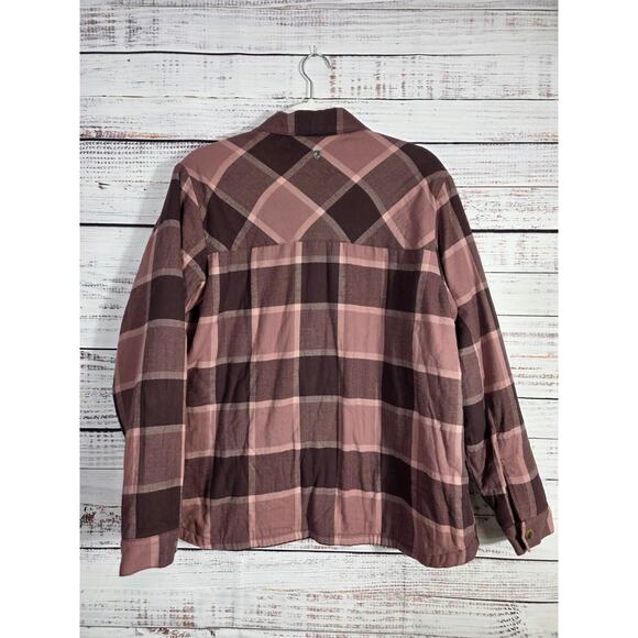 Kuhl Women's XL Plaid Sherpa Lined Shacket jacket flannel button up - Picture 4 of 8